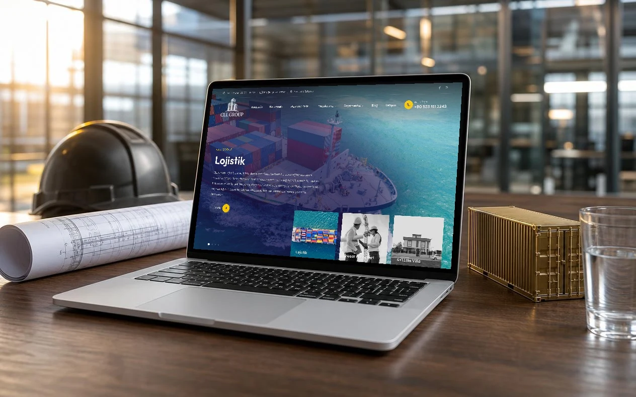 CLL Group Kurumsal Web Sitesi – Web Tasarım projesi mockup görseli