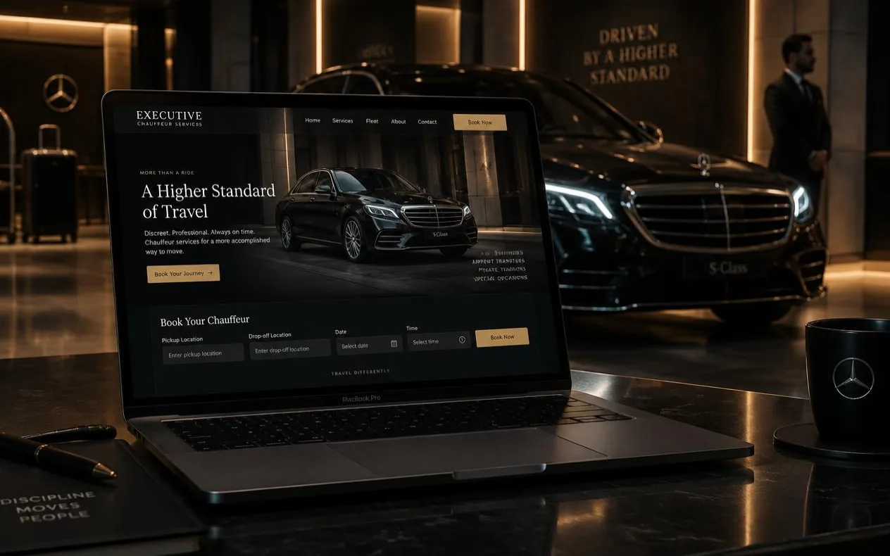 Istanbul VIP Chauffeur Web Sitesi – mockup görseli