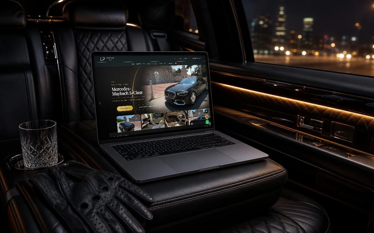 Limousine Plus web sitesi proje görseli