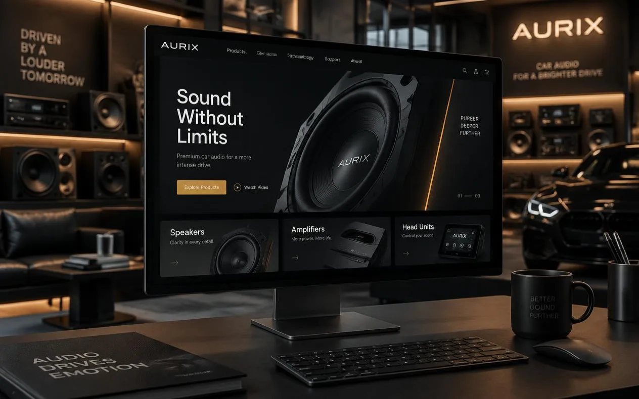 Pioneer Türkiye Web Sitesi – mockup görseli