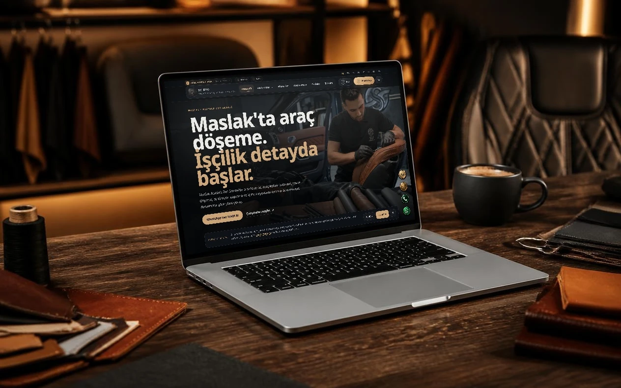 Su Oto Döşeme Web Sitesi – Web Tasarım projesi mockup görseli
