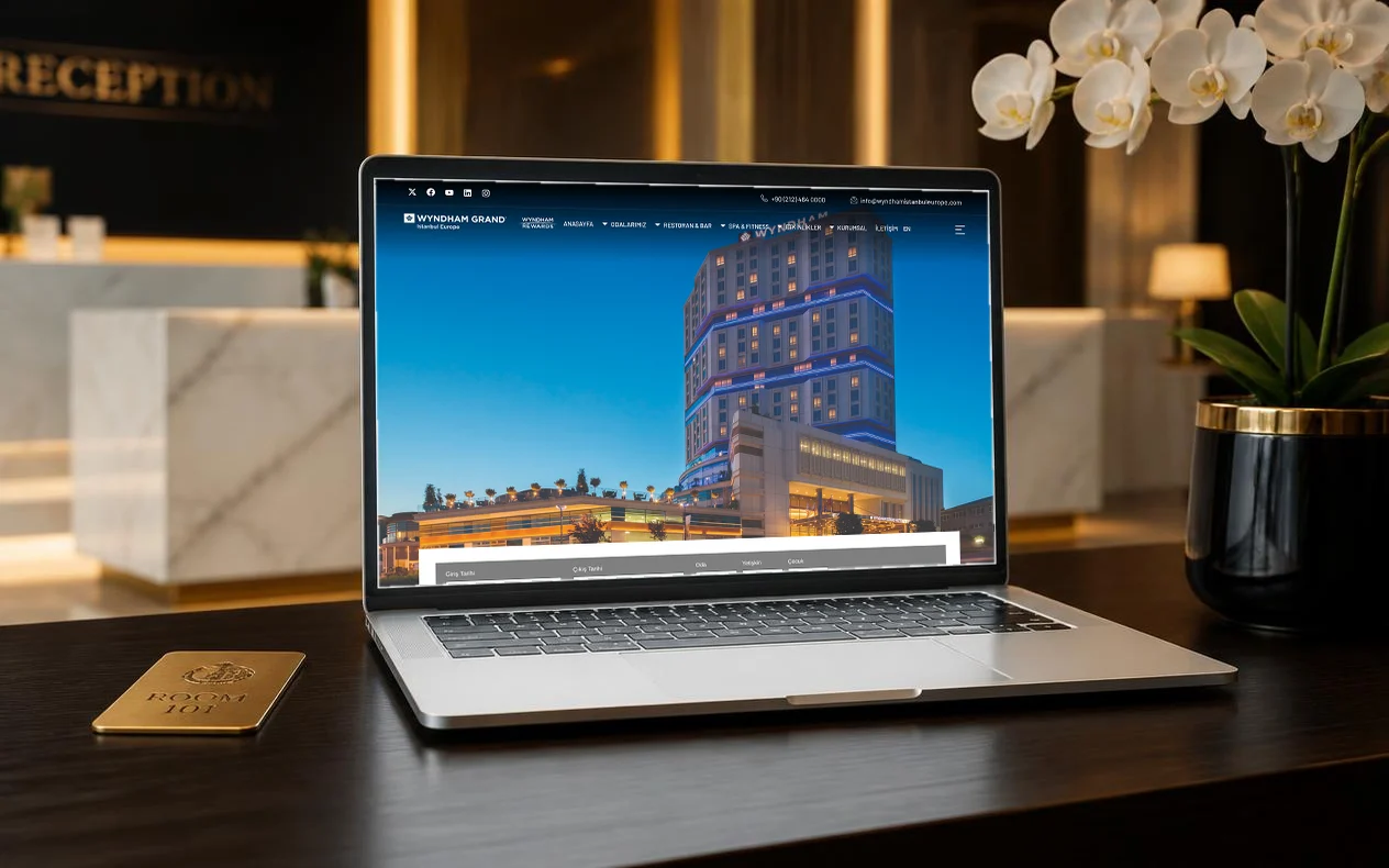 Wyndham Grand İstanbul Europe Otel Web Sitesi – Web Tasarım projesi mockup görseli